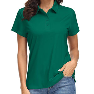 Polos Personalizados para Mujer, de Alta Calidad, Casuales, de Verano, Transpirables, Diseño Simple, Color Liso - Product Image 1