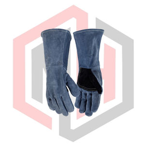 ถุงมือเชื่อมหนังวัวเสริมฝ่ามือ ถุงมือหนัง ถุงมือช่างเชื่อม ถุงมือกันความร้อน ถุงมือป้องกันไฟ ถุงมือทำงานบาร์บีคิว - Product Image 3