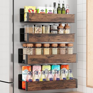 Ensemble d'organisateurs d'épices magnétiques modernes, durables et écologiques - 24 contenants en verre, vente en gros - Product Image 4