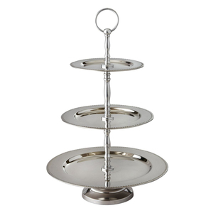 ขาตั้งเค้ก 2 ชั้น ทำจากทองเหลืองเคลือบทอง ดีไซน์หรูหรา ผลิตด้วยมือ เหมาะสำหรับงานแต่งงาน ขายส่ง อุปกรณ์ครัว - Product Image 5