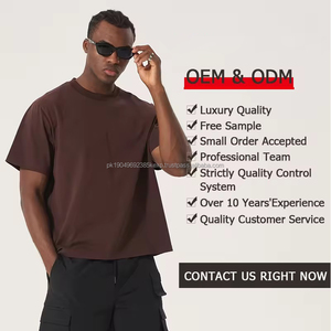 <b>Man</b> Heavy Cotton Drop Shoulder Boxy Cropped Customized T <b>Shirt</b> Pro Club Streetwear Oversized Plus Size <b>Men'S</b> T-<b>Shirt</b> Pour Hommes - Product Image 4