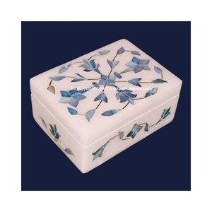 Luxurious Indian Marble With All New Design Available Marble Inlay <b>Box</b> With Handmade MOP Use For Jewelry <b>Gift</b> Packing Item - Product Image 1