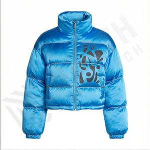 Veste matelassée à capuche décontractée pour femmes Veste en duvet légère à la mode avec plumes de canard compressible Logo avant de grande taille - Product Image 1