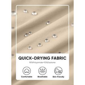 2025 hommes décontracté à séchage rapide léger pantalon de Golf taille élastique fermeture éclair poches résistant à l'eau respirant pour l'extérieur - Product Image 2