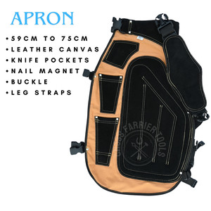 Kit Comercial de Herraje para Caballos con Herramienta de Extracción, Delantal Marrón, Pinza para Cascos, Cortador de Cascos de 15 Pulgadas, Martillo y Lima - Product Image 2