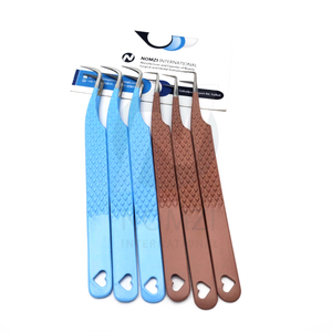 Ensemble de pinces à épiler professionnelles pour extensions de cils, antidérapantes, prise parfaite, pointes lisses, en acier inoxydable, anti-magnétiques - Product Image 3