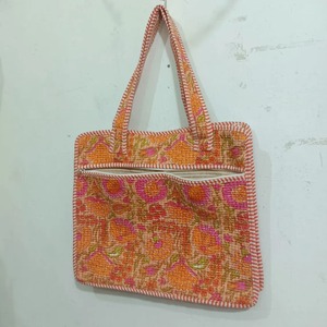 Bolsos para Portátil Hechos a Mano, Portafolio Ejecutivo de Alta Calidad, Funda para Portátil Acolchada de Algodón con Estampado de Bloques, Bolso Suave para Uso Diario - Product Image 5