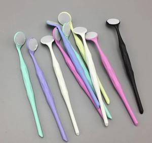 Espejos bucales dentales de doble cara, autoclavables, reflectores de examen de superficie frontal premium, espejo oral, instrumento de odontología, color - Product Image 5