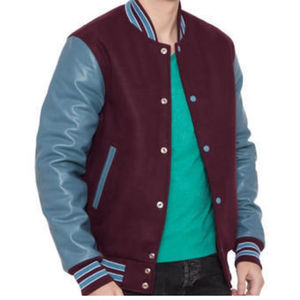 Chaqueta Varsity Acolchada con Capucha y Cuello Mandarín de Lona de Invierno de Alta Calidad Personalizada para Hombre y Mujer - Product Image 2