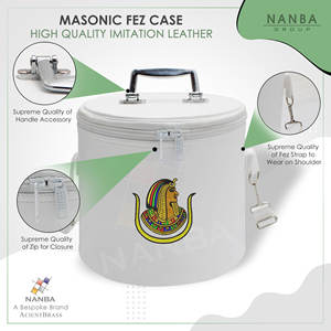 Logotipo Bordado a Máquina, Daughters of ISIS, Imitación de Cuero Fez |   Almacenamiento de Sombreros/Gorras - Product Image 5