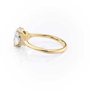 Anillo de Plata Fina con Diamante Moissanita Ovalado Brillante Único, Regalo de Aniversario de Bodas para Mujer - Product Image 4