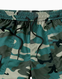 Pantalon cargo camouflage pour homme Hardihood International, polyester/coton, cordon de serrage, taille élastique, plusieurs poches, style décontracté - Product Image 5