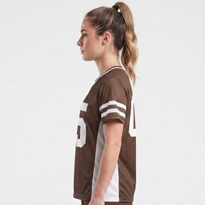 Vêtements de sport personnalisés pour femmes, maillot de lacrosse en mesh de haute qualité pour femmes, 100% polyester, maillots de lacrosse pour femmes - Product Image 3