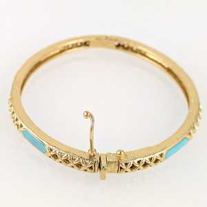 Colorful Brass Resin Bangles Light Turquoise Color Fashion Jewelry Best Gift for <b>Girlfriend</b> Product Manufacturer From India - Product Image 5