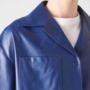 <b>Men</b> Leather <b>Shirt</b> Classic New Design Long Sleeve Trendy Street Fashion <b>Shirt</b> For <b>Party</b> Wear - Product Image 4