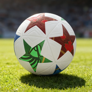 Nouveau ballon de football taille officielle 5, matériau PU, haute qualité, pour terrain gazonné, matchs d'équipe, entraînement, football sans couture - Product Image 1