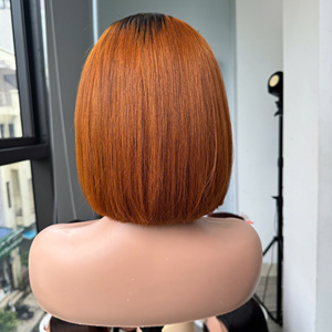 Vente en gros 100% de haute qualité pour Ombre Orange tissage vietnamien Extensions de cheveux humains Double extrémités dessinées os droit - Product Image 2