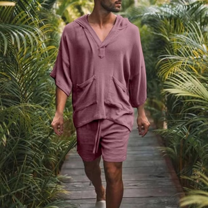 Conjunto Deportivo para Hombre, Ropa de Verano, Conjunto de 2 Piezas, Camiseta de Manga Corta y Pantalones Cortos, Conjuntos Masculinos de Polo y Pantalones Cortos - Product Image 3