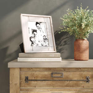 กรอบรูปทำด้วยมือกรอบไม้สี่เหลี่ยมแบบเรียบง่ายฝาครอบแก้วแท้สำหรับตั้งโต๊ะติดผนังแบบแขวนสำหรับจัดแสดงของตกแต่งบ้านฟาร์มตะวันตก - Product Image 6