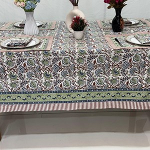 Floral Printed Cotton <b>Tablecloth</b> Rectangle Traditional Chinese Style Washable Home Use Cotton <b>Tablecloth</b> <b>Square</b> Covers - Product Image 5