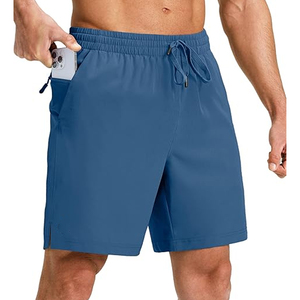 Pantalones Cortos de Algodón para Hombre de Alta Calidad, Cintura Elástica con Cordón, Lisos, Casuales, de Verano, al por Mayor, con Logotipo Personalizado del Fabricante - Product Image 1