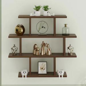 Estantería de Pared de 4 Niveles Senara, Diseño de Madera de Ingeniería, Archivador, Organizador de Libros para Decoración - Product Image 2