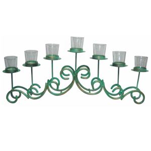 Ensemble de photophore votif en métal et verre de haute qualité moderne et luxueux de qualité supérieure pour décoration de table de mariage et de maison - Product Image 3