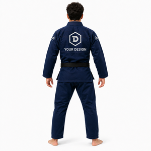 High Quality Brazilian Jiu Jitsu Uniform IBJJF Gold Weave Preshrunk Lightweight 100% Cotton Breathable Anti-Shrink BJJ Gi Jacket - Product Image 3