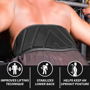 <b>Men</b> Women Contoured Core Neoprene Weightlifting <b>Belt</b> Abdominal Support Fitness <b>Belt</b> - Product Image 4