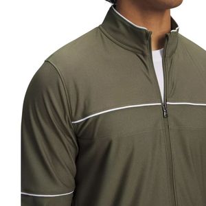 <b>Soccer</b> Training Suit Performance Mock Neck Top And Tapered Joggers Breathable Polyester Spandex Athletic Professional Gym Sets - Product Image 4