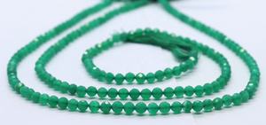 Natural Green Onyx Faceted Round Ball Gemstone Beads Strands for Jewelry Making Wholesale Supply Bulk High Quality Gemstones - Product Image 6