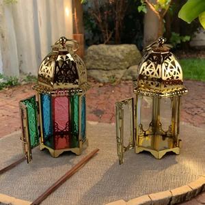 Lanterne suspendue style or marocain Boho Lumières décoratives élégantes pour le jardin et la maison - Product Image 2