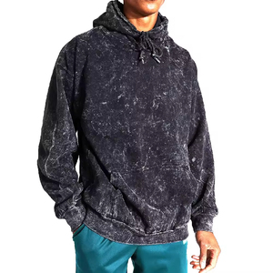 Nouveau Hoodie Homme Délavé à l'Acide de Haute Qualité, Vente en Gros, Meilleure Vente 2026, Marque Designer OEM, Streetwear, Hoodie Fortement Délavé - Product Image 4