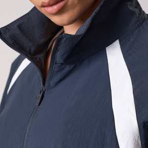 Women's High Quality 100% Nylon Windbreaker <b>Tracksuit</b> Set Summer Lightweight Breathable Zip Jacket & Shorts 2 Pcs Sports Suit - Product Image 4