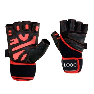 GAF Custom Breathable Non-Slip Polyester Half Finger <b>Gloves</b> Training Bodybuilding <b>Weight</b> Lifting Outdoor Sports Cycling Lace-Up - Product Image 4