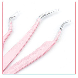 Pinzas para Pestañas de Acero Inoxidable con Logotipo Personalizado, Coloridas y de Diferentes Grosores, Herramientas para Pestañas, Aplicador de Pestañas, Venta al Por Mayor - Product Image 6