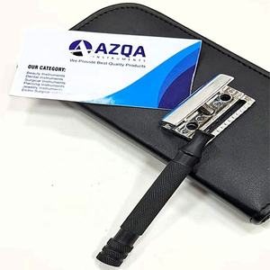 Maquinilla de Afeitar de Doble Filo Profesional de Acero Inoxidable Negro Mate de Primera Calidad para un Afeitado Suave, Herramienta de Cuidado Personal para Hombres - Product Image 5