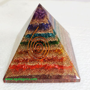 Cuatro lados Yantra Chakra Orgone Reiki Pirámide curativa Piedra preciosa Decoración del hogar - Product Image 2