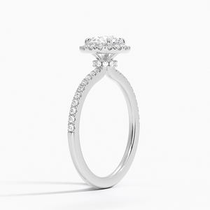 BOJ <b>Ring</b> 0100 Round Cut 925 <b>Silver</b> Halo Stone Prong Setting <b>Solitaire</b> Diamond <b>Ring</b> 2ct D Color VVS1 Moissanite GRA Certified - Product Image 2