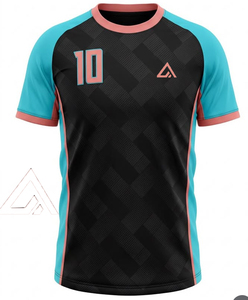 High Quality Customized Logo Print Soccer Jersey Wholesale 100% Polyester Sublimation Football Jersey With Short Sleeves By Ako - Product Image 1
