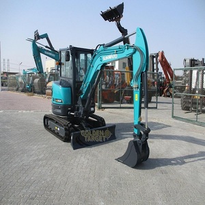 Miniexcavadora de orugas de 2.5 toneladas con motor PLC, alta eficiencia, enganche rápido y cucharón con garra para limpieza de terrenos agrícolas, logotipo y color personalizables, envío gratuito. - Product Image 4