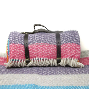 Correa de Cuero Personalizada con Hebilla, Marrón, Duradera, Ligera, Ajustable, de Alta Elasticidad, Elegante, para Transportar Mantas, Ideal para Picnic, Playa y Aventuras - Product Image 4