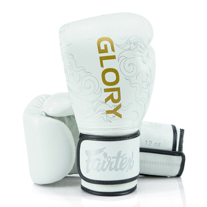 ถุงมือชกมวย Fairtex Glory White รุ่นใหม่ล่าสุด แบบมืออาชีพ กันลื่น ผลิตตามสั่ง สำหรับฝึกซ้อมมวยไทย - Product Image 6