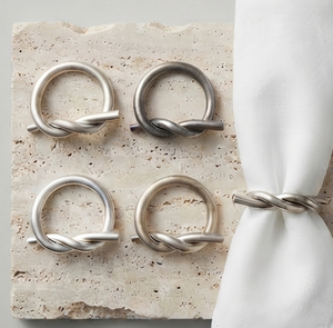 Unique Style Silver Plated Metal Napkin Ring Table Decor Elegant Metal <b>Accessories</b> Wedding Banquet <b>Birthday</b> Party Napkin Ring - Product Image 5