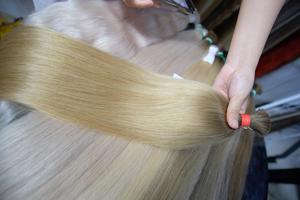 Extensions de cheveux vietnamiennes en vrac de qualité supérieure 100g Super Double dessiné couleurs foncées fortes et sans enchevêtrement 1 paquet - Product Image 4