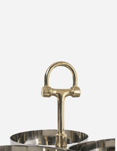 Ensemble de service 3 bols en métal haut de gamme avec centre de table en forme de mors de cheval, idéal pour les collations, les noix et les bonbons, décoration de table pour la maison - Product Image 2
