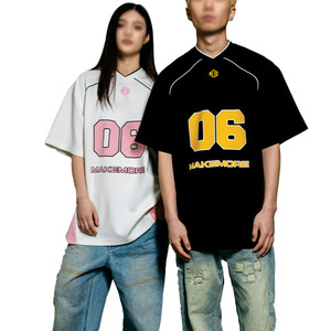 Nouveau style maillot de football américain surdimensionné en mesh 220 GSM respirant unisexe avec motif, fournisseur OEM pour commandes en gros - Product Image 4