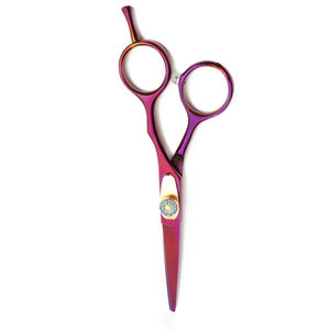 Tijeras de Peluquería Profesionales de Acero Inoxidable con Recubrimiento de Plasma Arcoíris, Tijeras Rectas para Cabello - Product Image 4