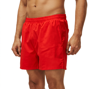 <b>Men's</b> Eco-Friendly Solid <b>Yellow</b> Elastic Waist Quick Dry Breathable Running <b>Shorts</b> with Pockets Casual Fitness Gym Wear - Product Image 4