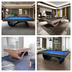 Table de billard en bois WANYAJU, très vendue, 8 pieds, avec fonctions de hockey sur air, de <span class=keywords><strong>ping</strong></span>-<span class=keywords><strong>pong</strong></span>, de baby-foot, table de jeu multifonction 4 en 1 pour la maison - Product Image 3